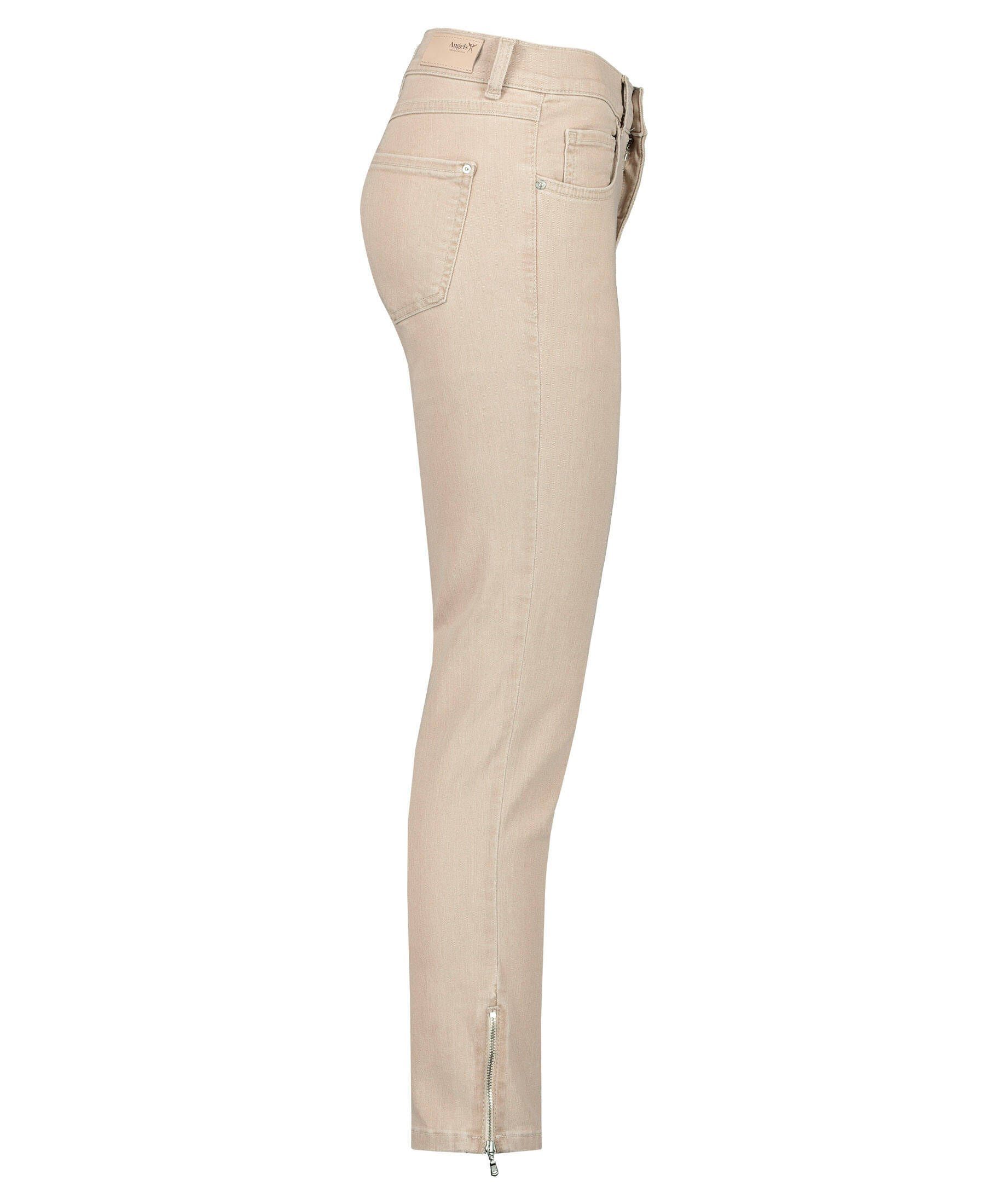 Ankle sand Zip" 5-Pocket-Jeans Damen ANGELS Fit Jeans "Skinny (21) (1-tlg) Skinny