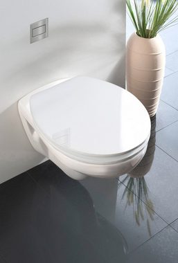 WENKO WC-Sitz Hochglanz Acryl, Mit Absenkautomatik