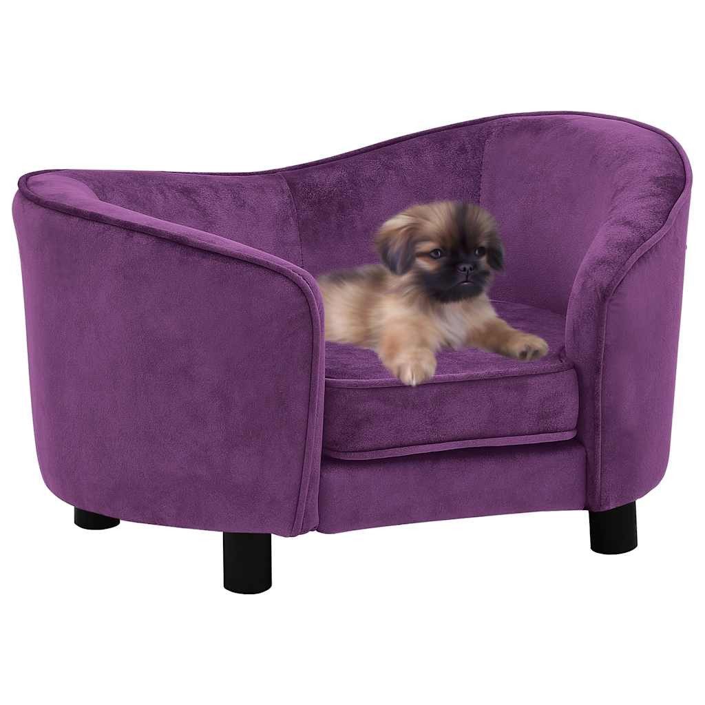 vidaXL Hundebett, Hundesofa Burgunderrot 69x49x40 cm Plüsch