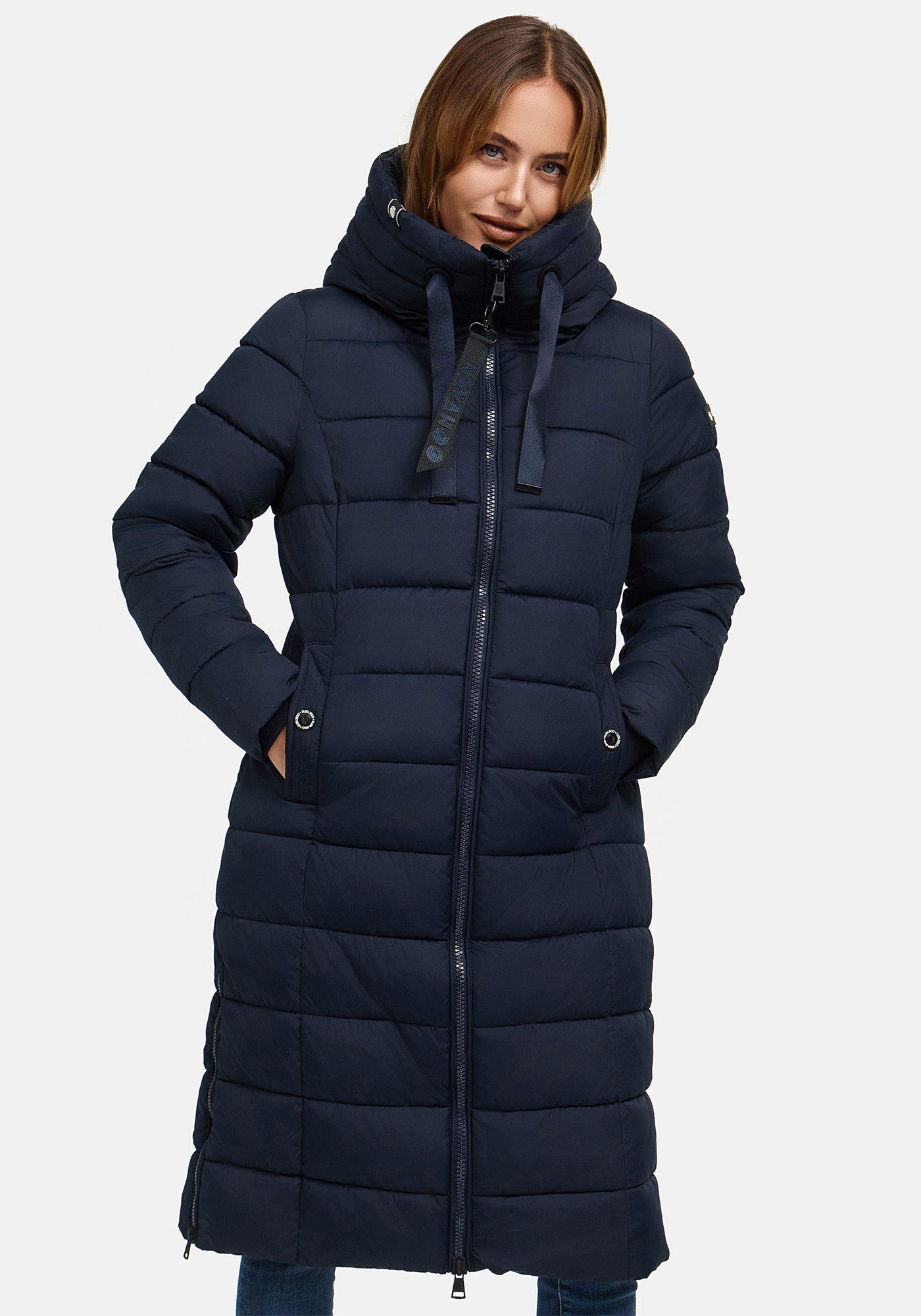 Navahoo Winterjacke Mondmaedchen Extra langer Schnitt mit seitlichen Schlitzen