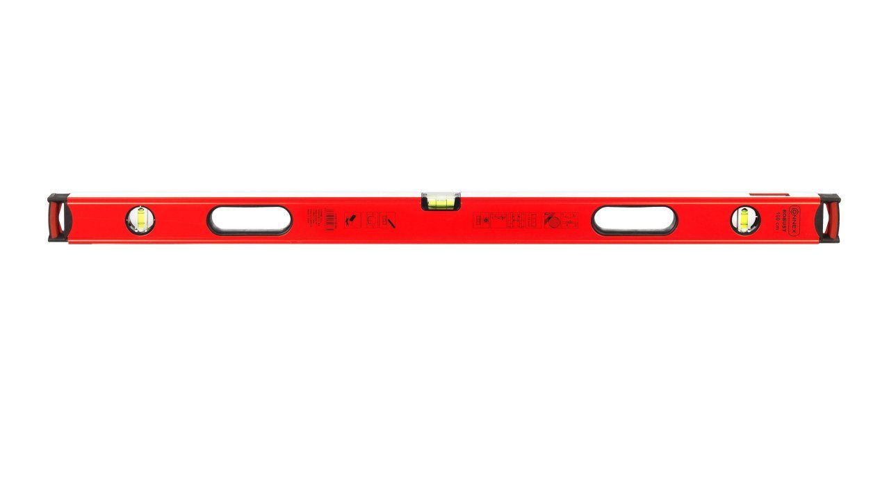 Connex Wasserwaage Wasserwaage 100 cm Alu Robust 2 Messflächen