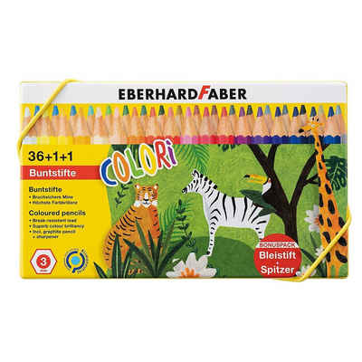 Eberhard Faber Buntstift Buntstifte COLORI, 36 Farben, inkl. Bleistift &
