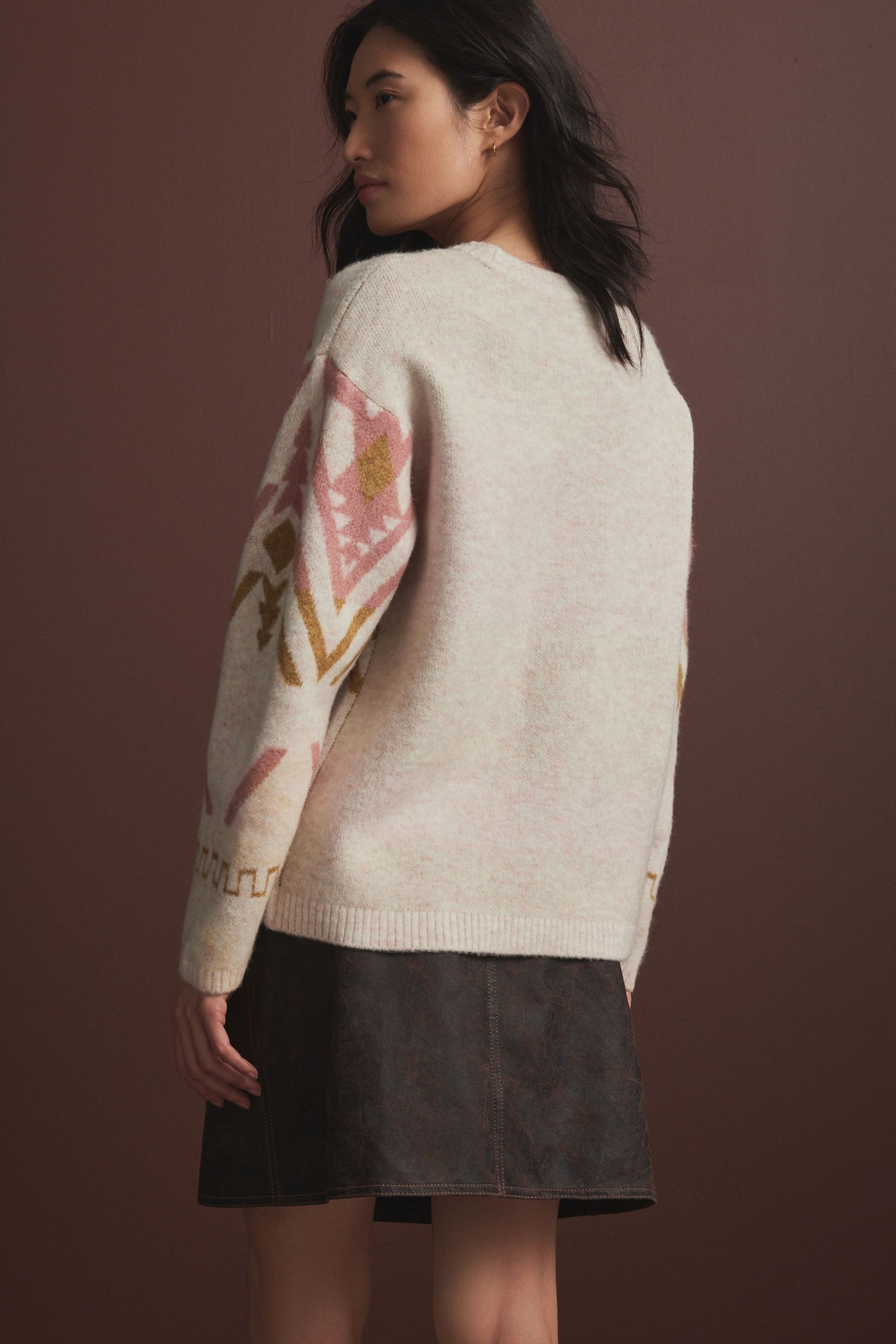 Next Strickpullover Weicher, gemusterter Strickpullover (1-tlg) günstig online kaufen