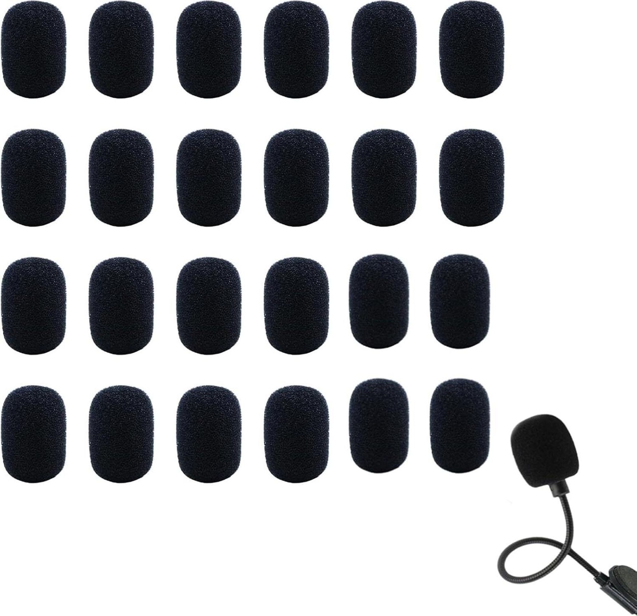 FELIXLEO Mikrofon-Halterung 24 Mikrofon Popschutz Windschutz Schaumstoff für Headset, (1-tlg)