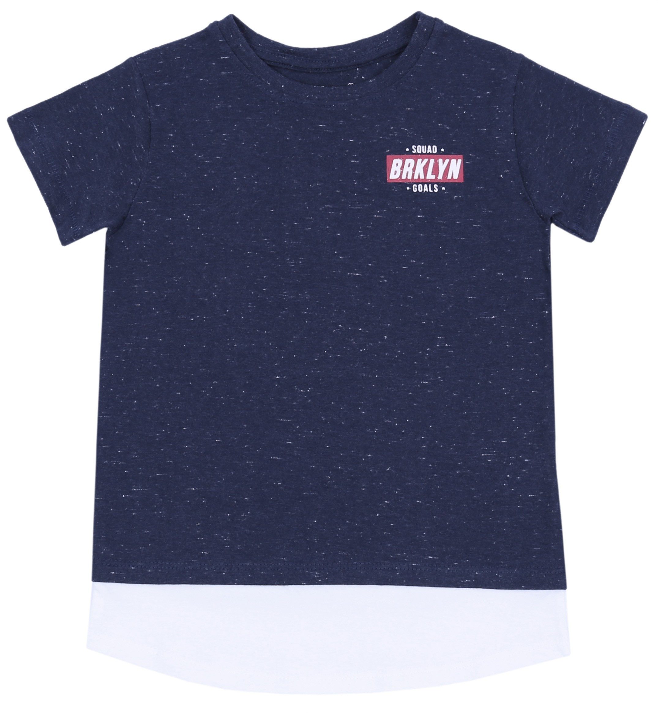 Kurzarmbluse Dunkelblaues T-Shirt BRKLYN 3-4 Jahre