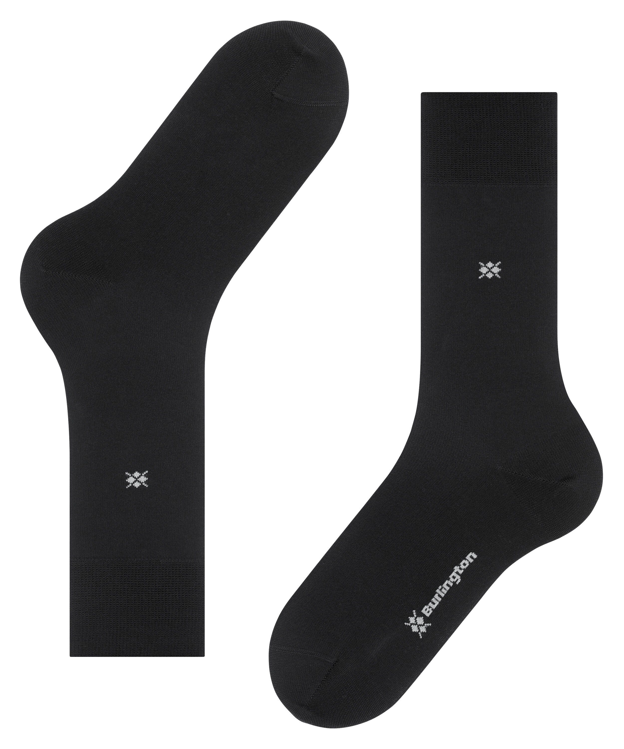 Burlington Socken Dublin Socken mit feiner Baumwolle (1-Paar) mit feiner Baumwolle