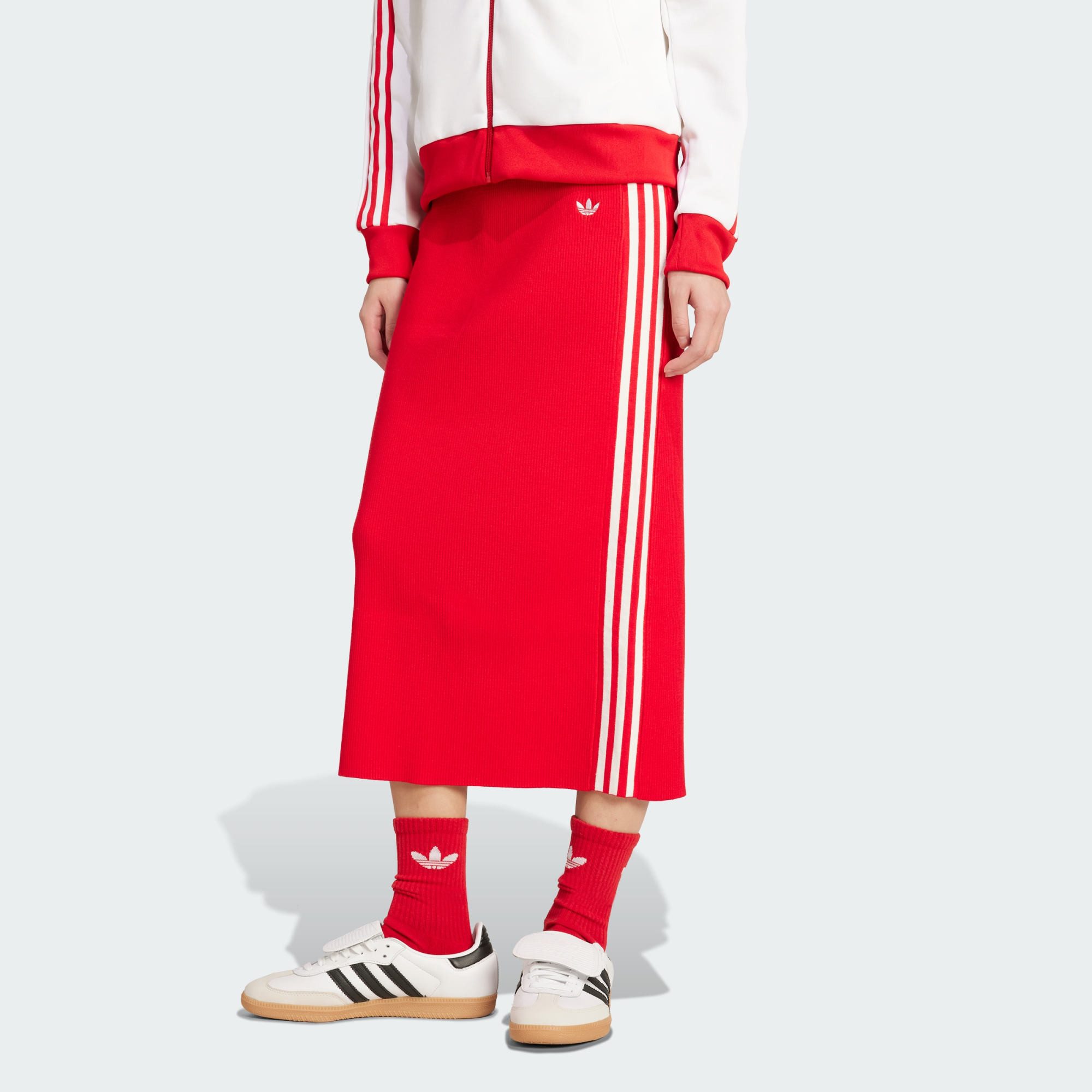 adidas Originals Winterjacke ADICOLOR KNIT 3-STREIFEN ROCK (1-St) günstig online kaufen