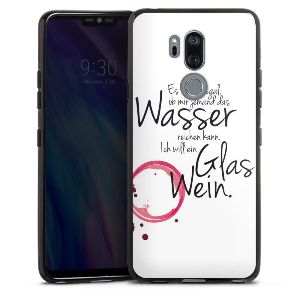 DeinDesign Handyhülle Es ist Mir Egal, Silikon Hülle, Bumper Case, Handy Schutzhülle, Smartphone Cover Wein Sprüche Statement