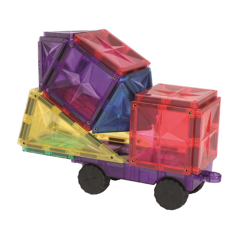 Cleverclixx Cleverclixx Auto-Bausatz in Knallfarben 25 Teile Magnetspielbau günstig online kaufen