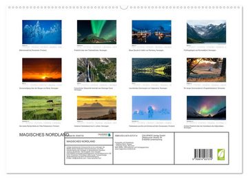 CALVENDO Wandkalender Magisches Nordland. Eine Reise in das Herz Skandinaviens (Premium, hochwertiger DIN A2 Wandkalender 2023, Kunstdruck in Hochglanz)