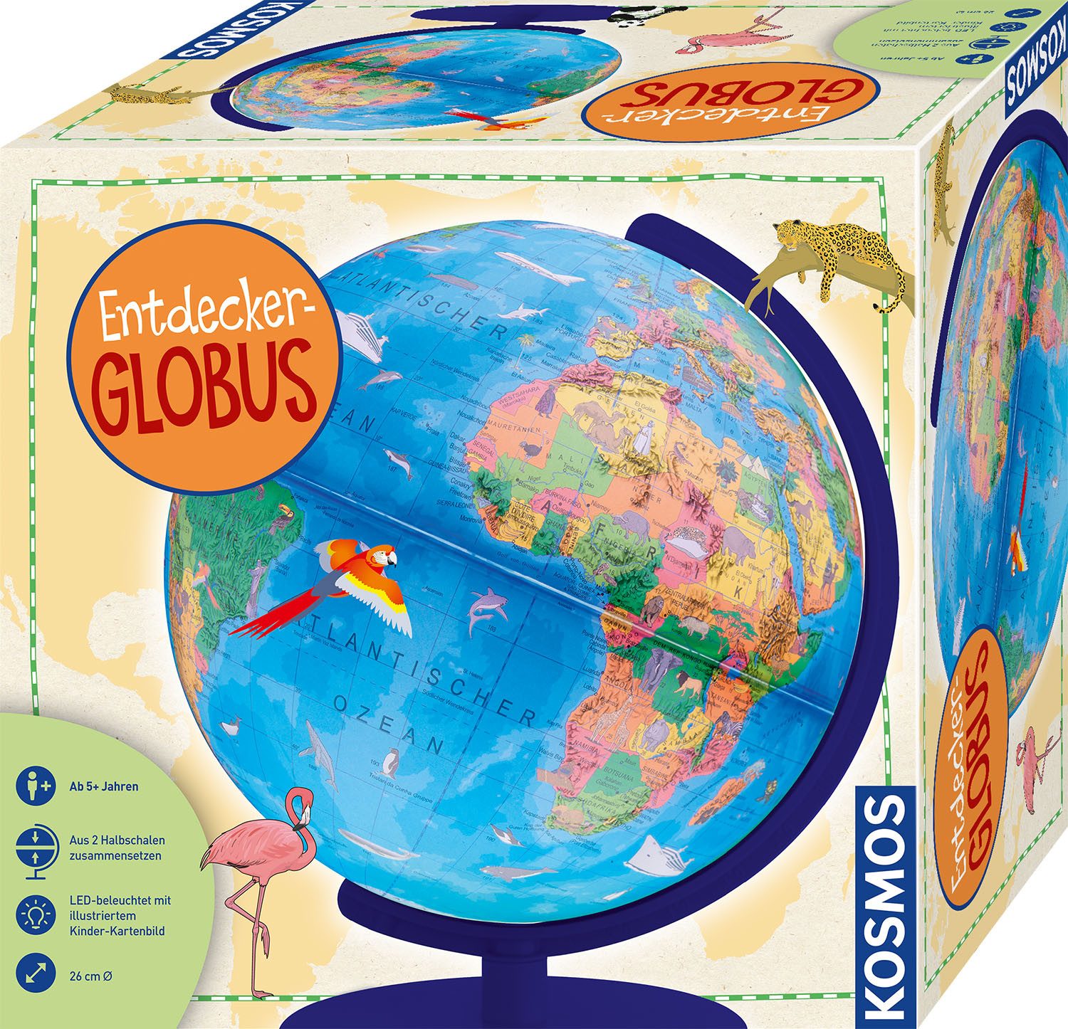 Kosmos Globus Entdecker-Globus, Made in Germany