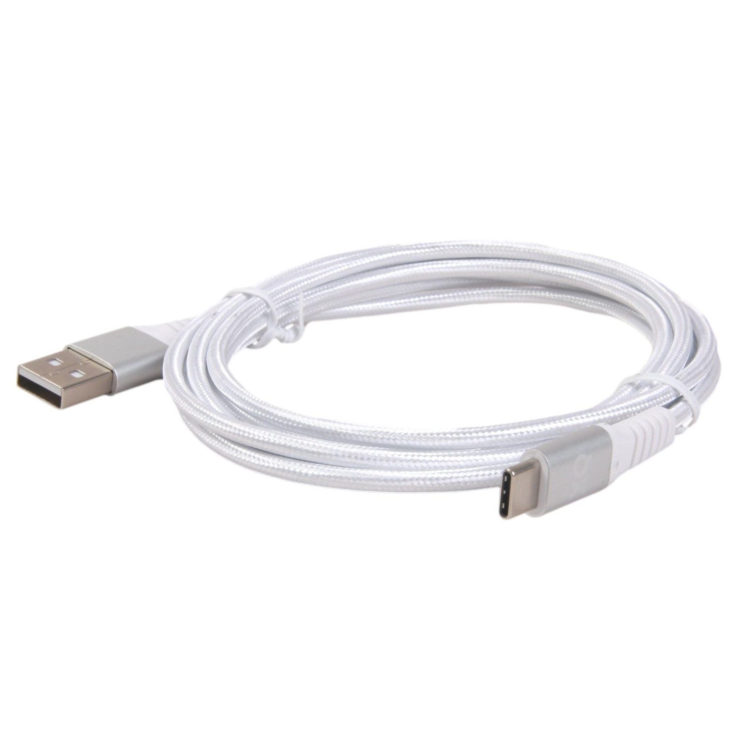 XQISIT 2m USB-C 3.0 Schnell-Ladekabel Kabel Weiß USB-Kabel, USB-A,USB-C, Kein (200 cm), HQ Ladekabel Datenkabel USB Type C 3.0 Handy Smartphone Tablet PC – Bild 4 von 4