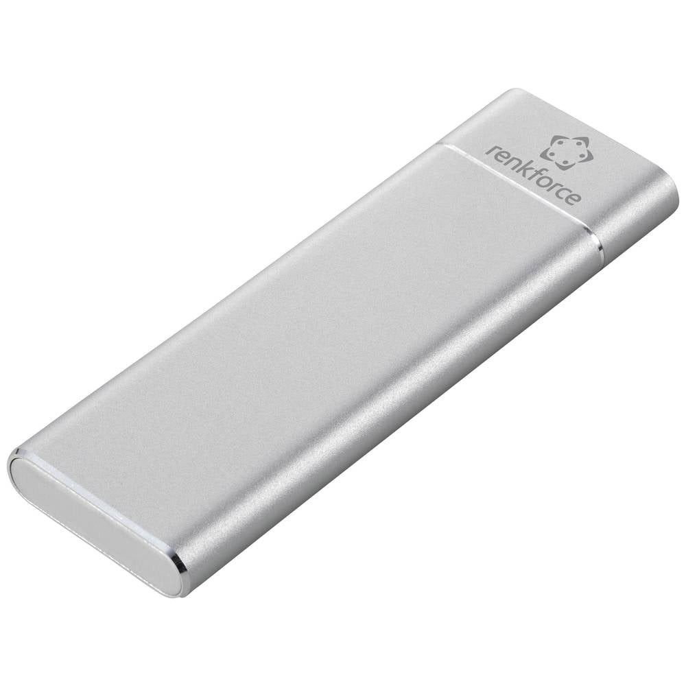 Renkforce Festplatten-Gehäuse M.2 Datenspeichergehäuse USB 3.2 Gen 1, USB 3.0, M.2 Steckplatz