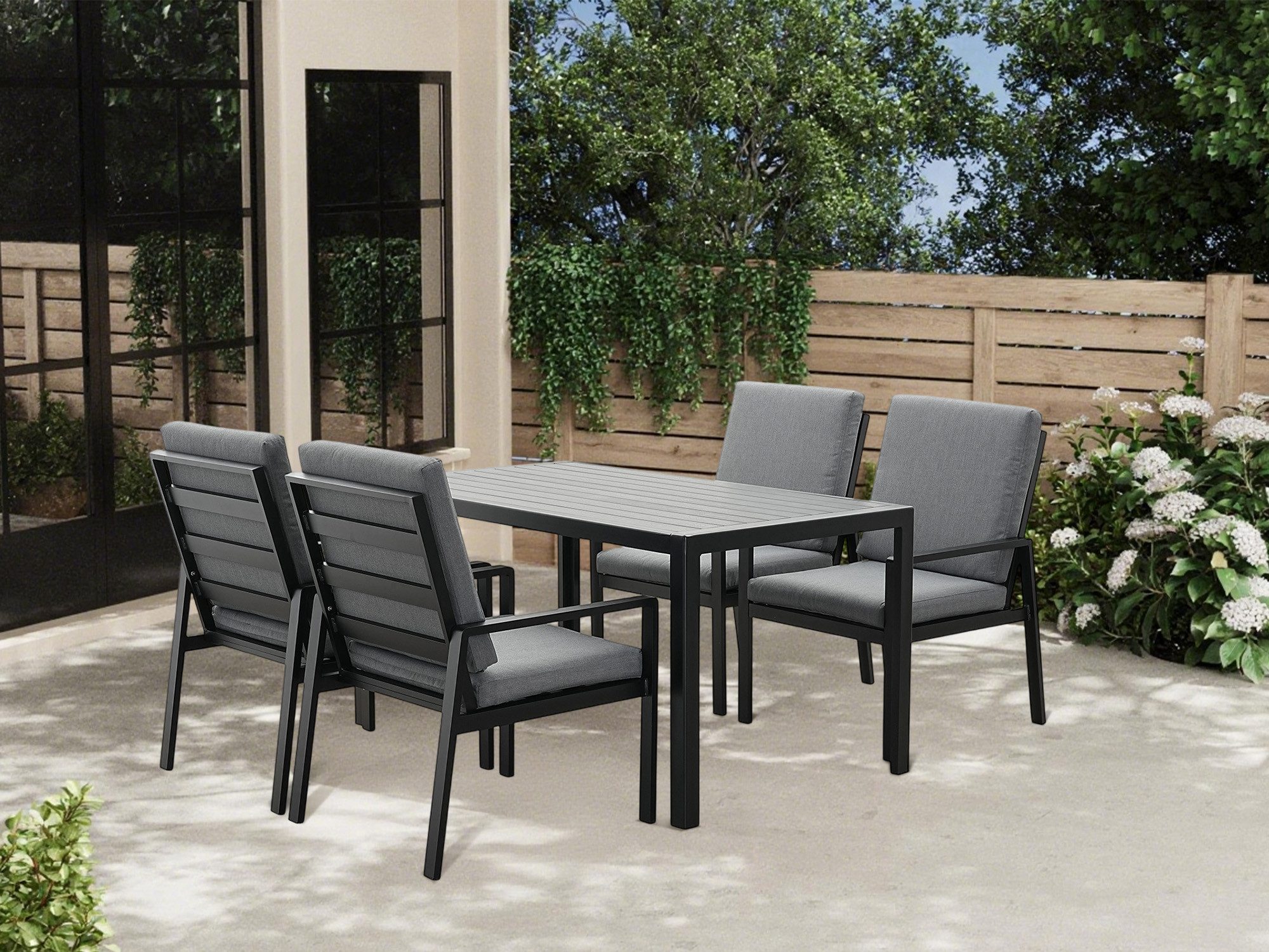 MeXo Gartenlounge-Set Lounge Gartenmöbelset Aluminium, (Garten günstig online kaufen