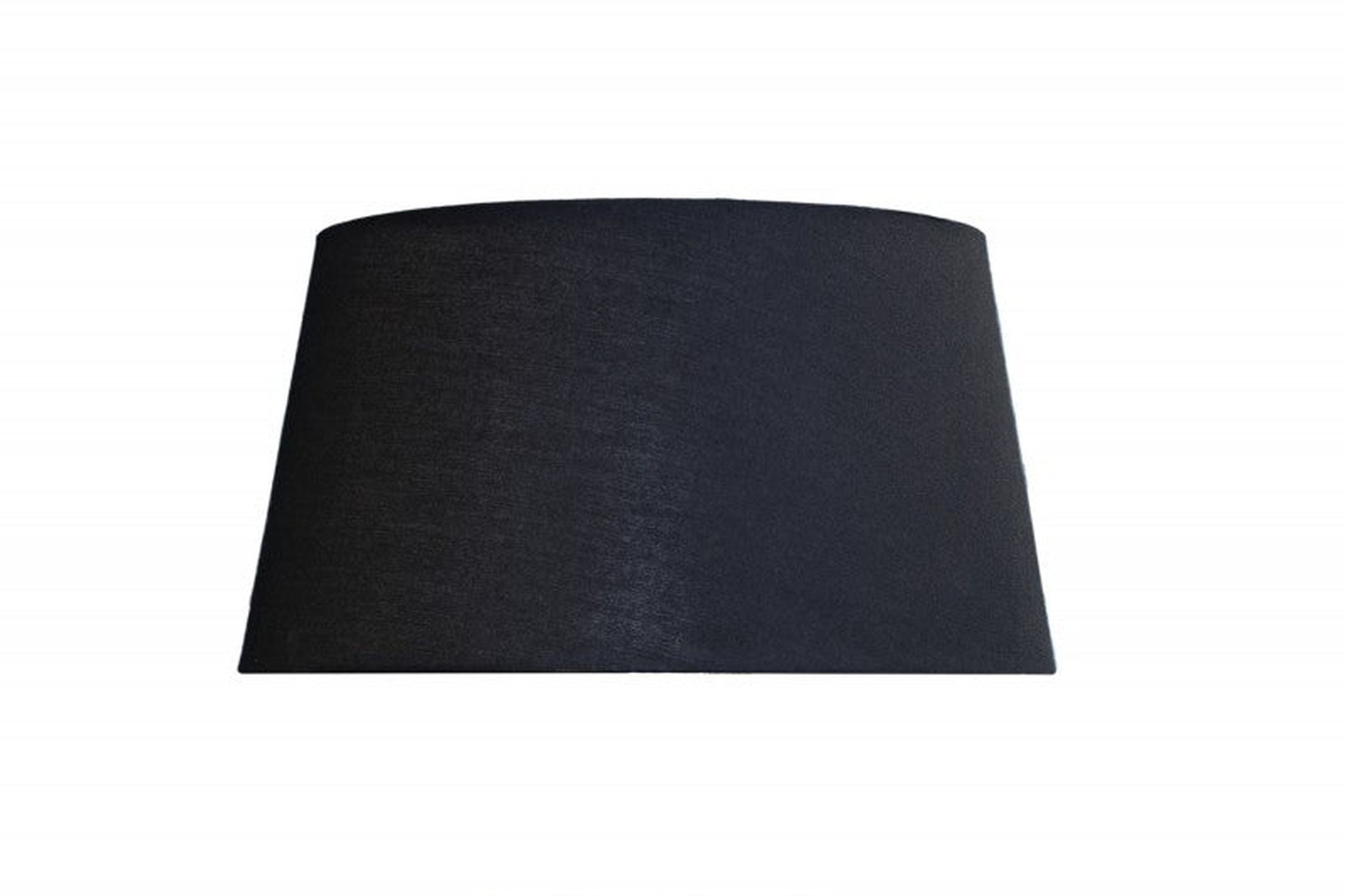 Licht-Erlebnisse Lampenschirm LAMPENSCHIRM, Lampenschirm für Stehlampe E27 Ø 50 cm konisch Stoff in Schwarz Modern