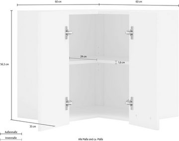 wiho Küchen Eckhängeschrank Husum 60 cm breit