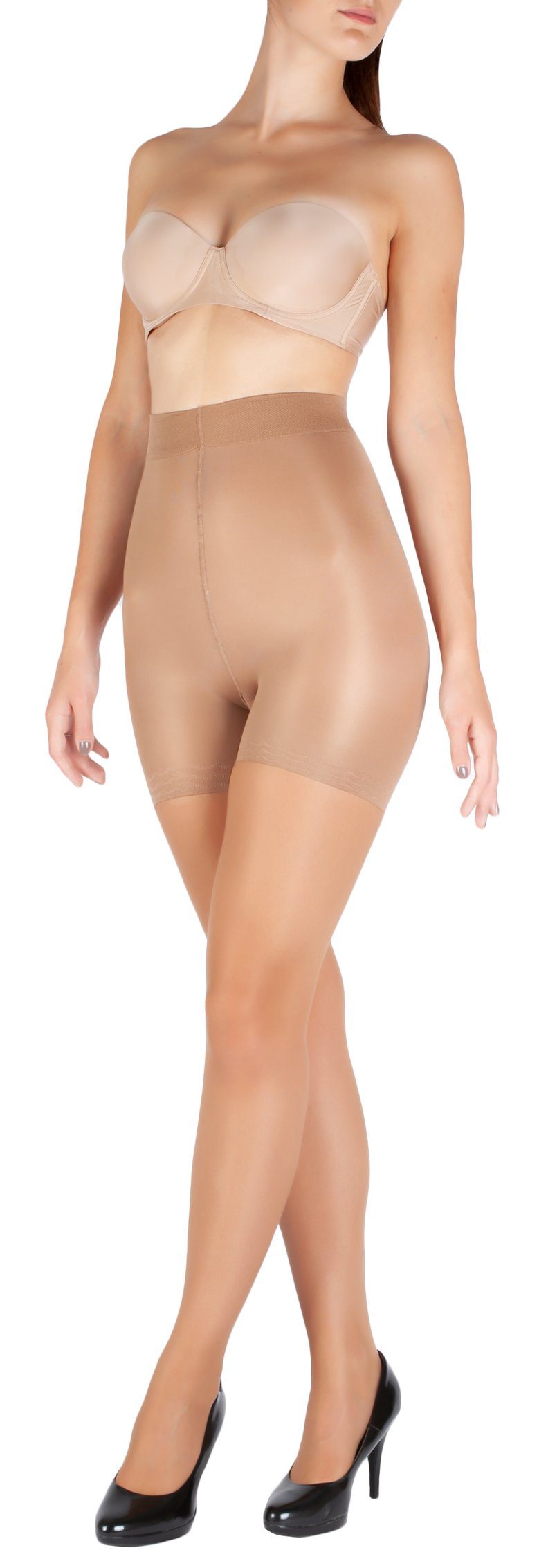 GIULIA Feinstrumpfhose 20 Den Figurformende Strumpfhose Bauch Bein PO Mieder 20 DEN (1 St)
