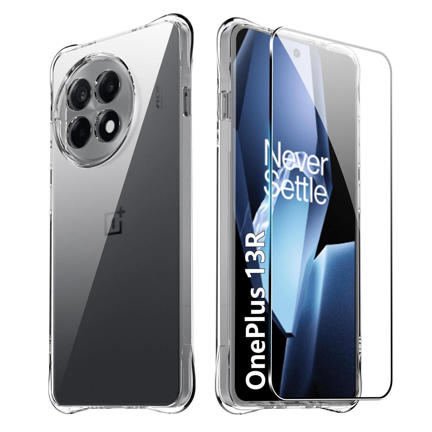 LuxusKollektion Handyhülle Schutzhülle für OnePlus 13R Hülle + Schutzfolie transparent