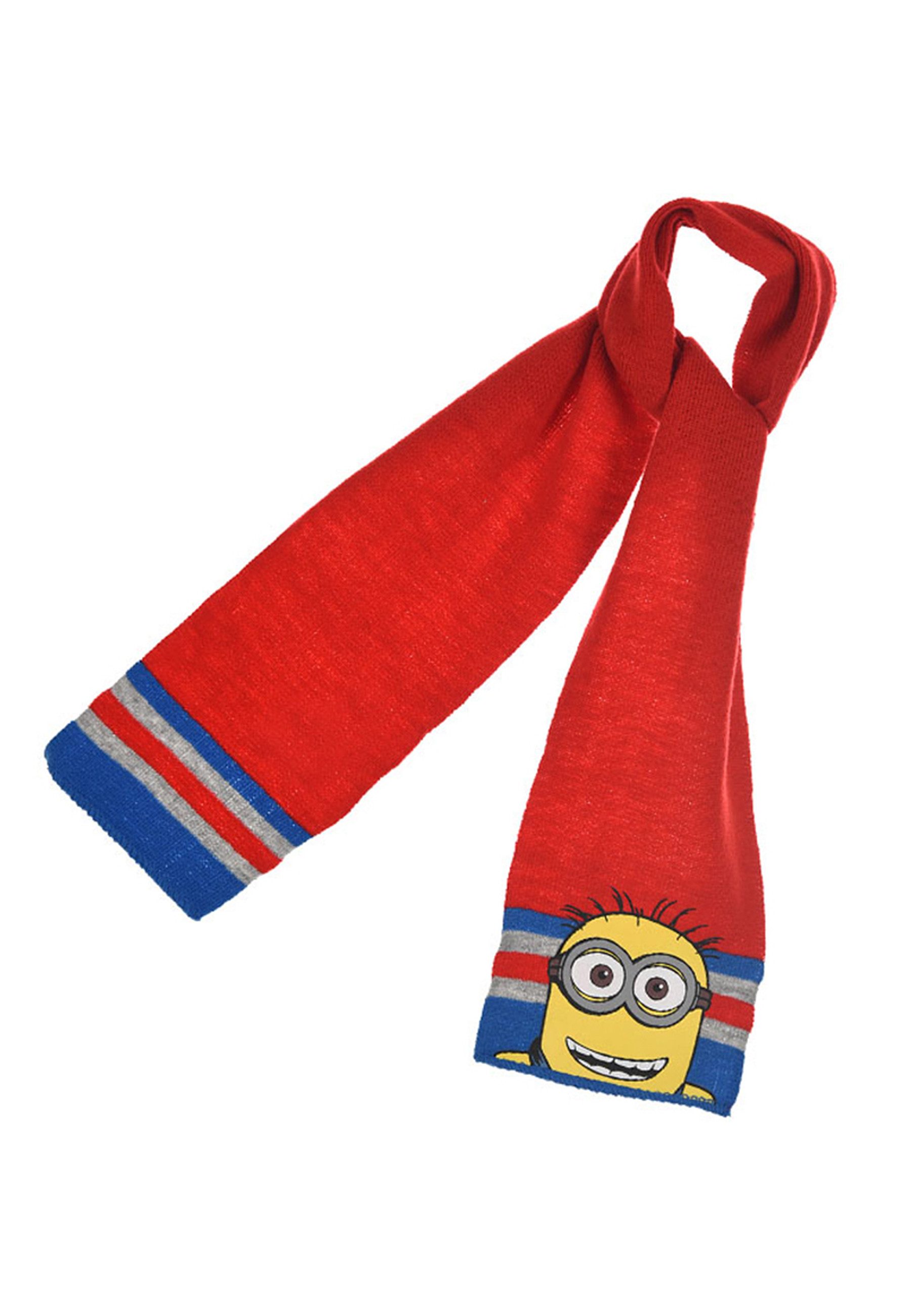 Minions Beanie Kinder Mädchen Jungen Winter-Set Winter-Mütze Schal Handschuhe (SET)