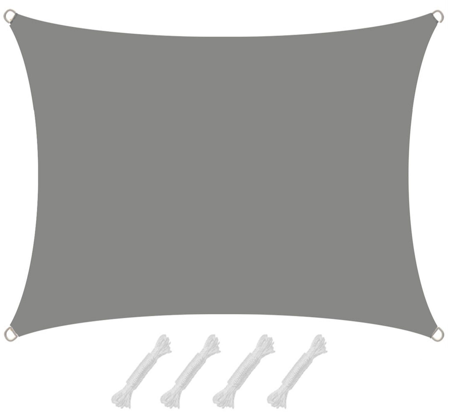 Sonnensegel mit UV Schutz - 2 x 1,5 m Wasserdicht - Sonnenschutz Garten & Balkon