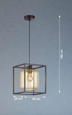 FISCHER & HONSEL Pendelleuchte CAYDO, ohne Leuchtmittel, Moderne, sandschwarze Leuchte-verleiht Deinem Raum etwas Extravaganz