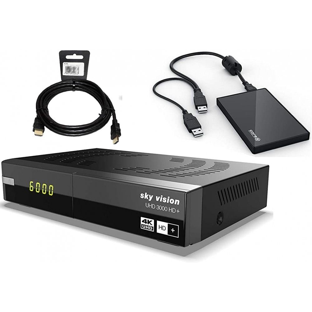 Sky Vision »UHD 3000 HD+ UHDTV/HDTV Receiver & 1 TB HDD