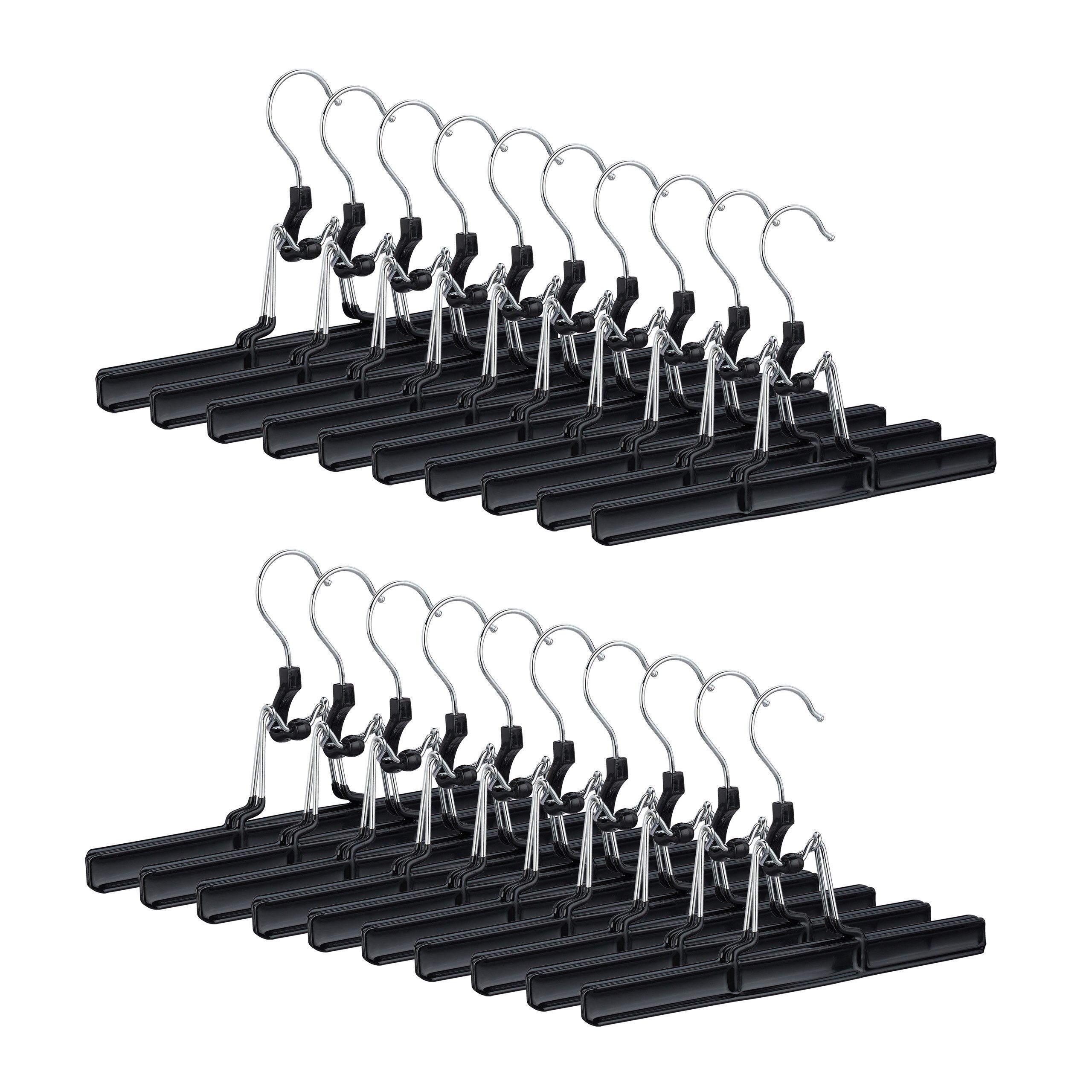 relaxdays Kleiderbügel Hosenbügel Metall, (20-tlg), 20er günstig online kaufen
