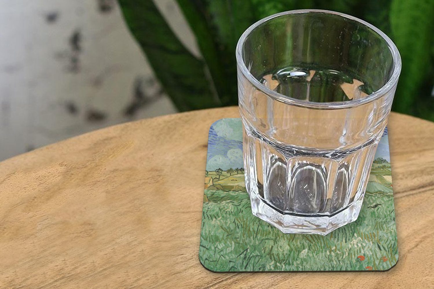 MuchoWow Glasuntersetzer Bei Gogh, Tasse Vincent 6-tlg., für von Auvers Gläser, Glasuntersetzer, Untersetzer, Korkuntersetzer, van Tischuntersetzer, - Gemälde Zubehör