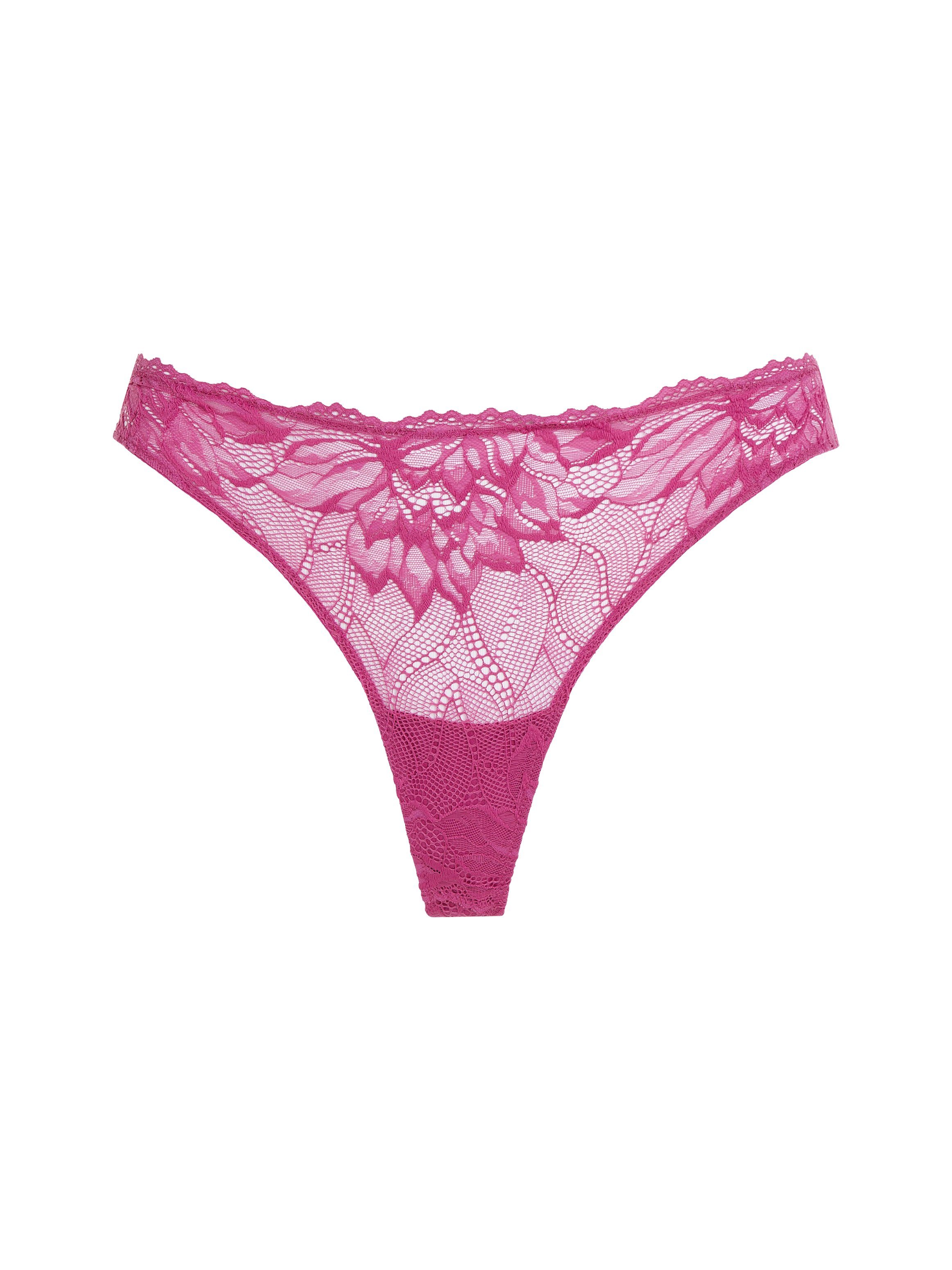 Calvin Underwear THONG Klein T-String mit Spitzeneinsatz WILD_ASTER