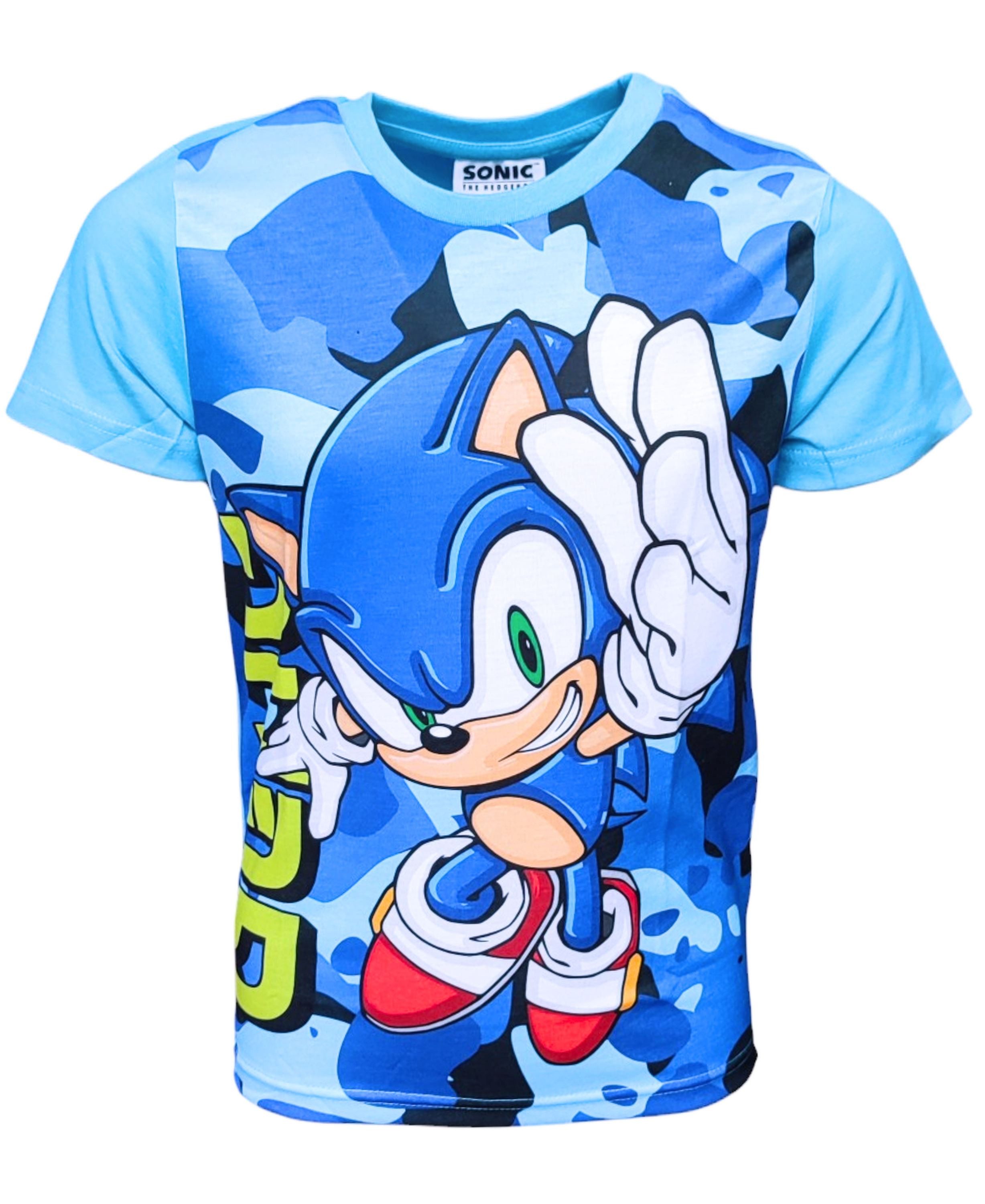 Sonic SEGA T-Shirt Jungen Kurzarmshirt Gr. 104 - 152 cm