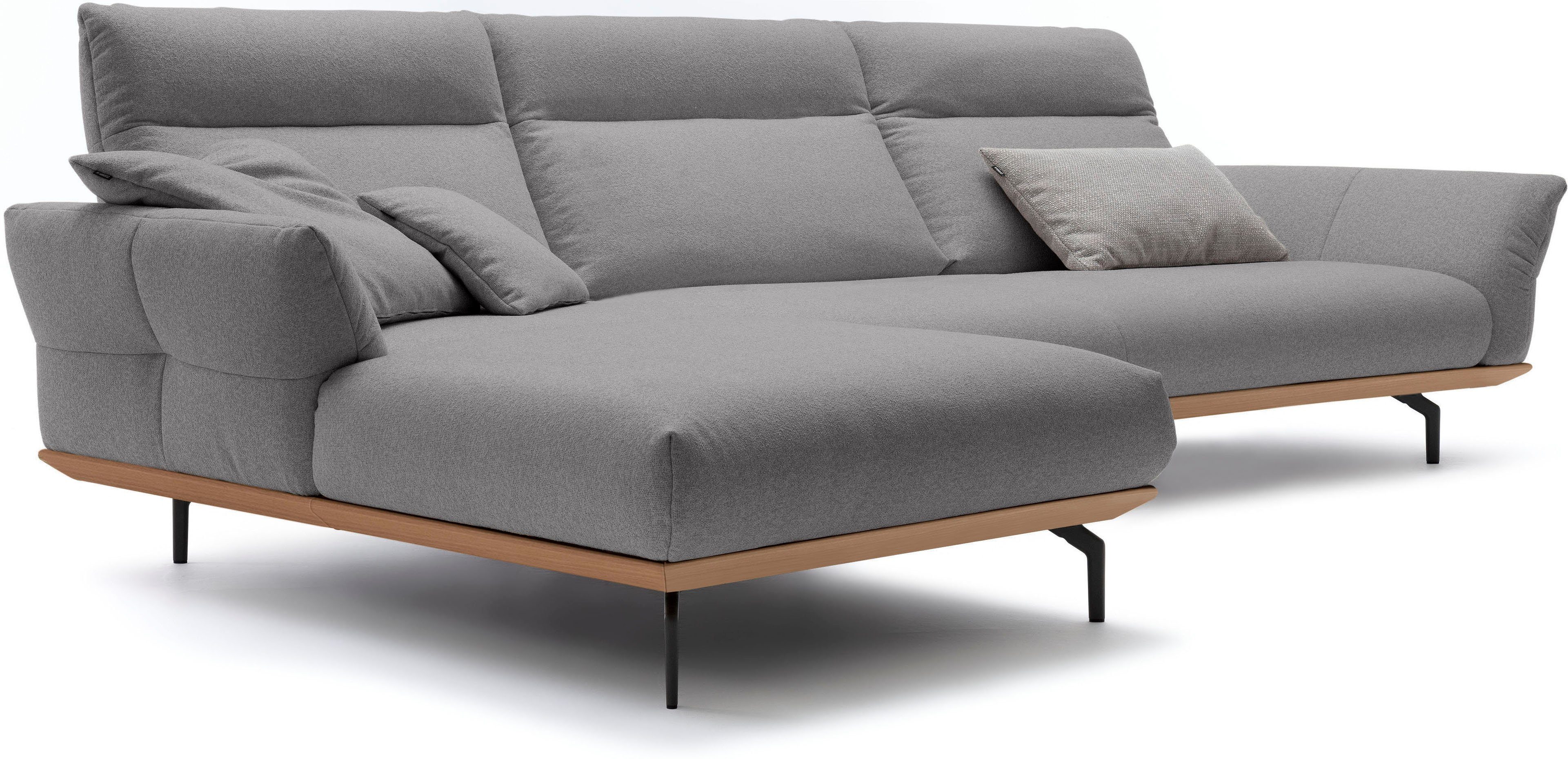 hülsta sofa Winkelfüße Umbragrau, Sockel Ecksofa in 338 in Eiche, hs.460, Breite cm