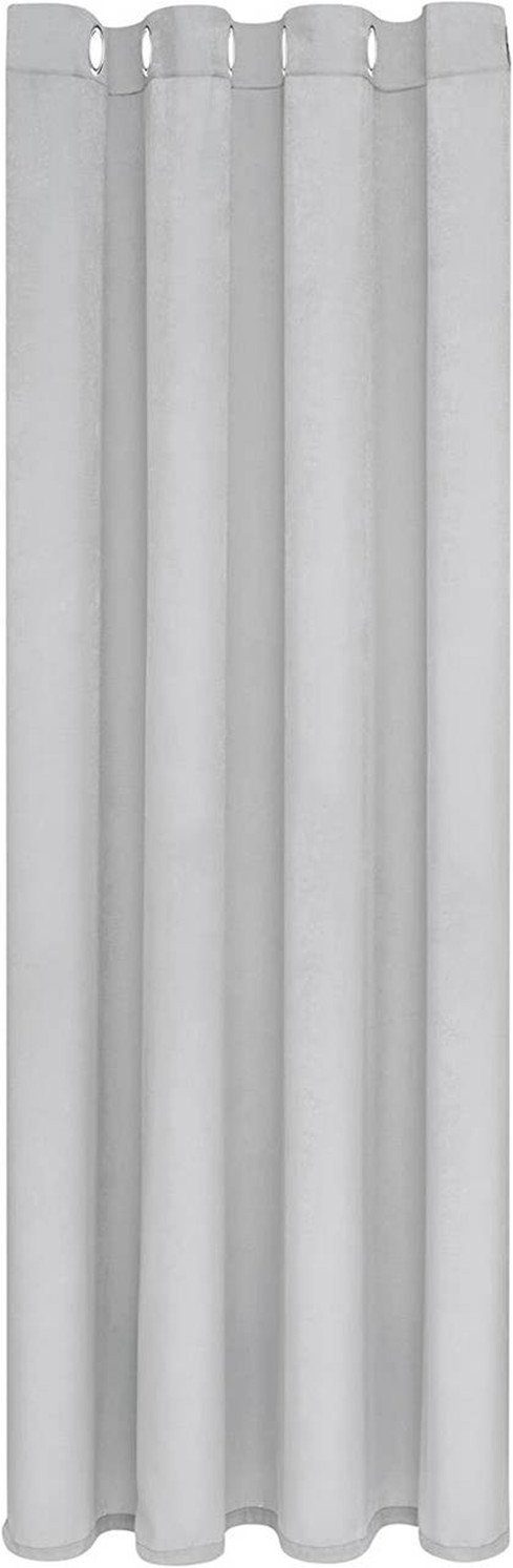 Woltu Gardine (1 St), Ösen, halbtransparent, Vorhang Seidengewebe mit Flaum