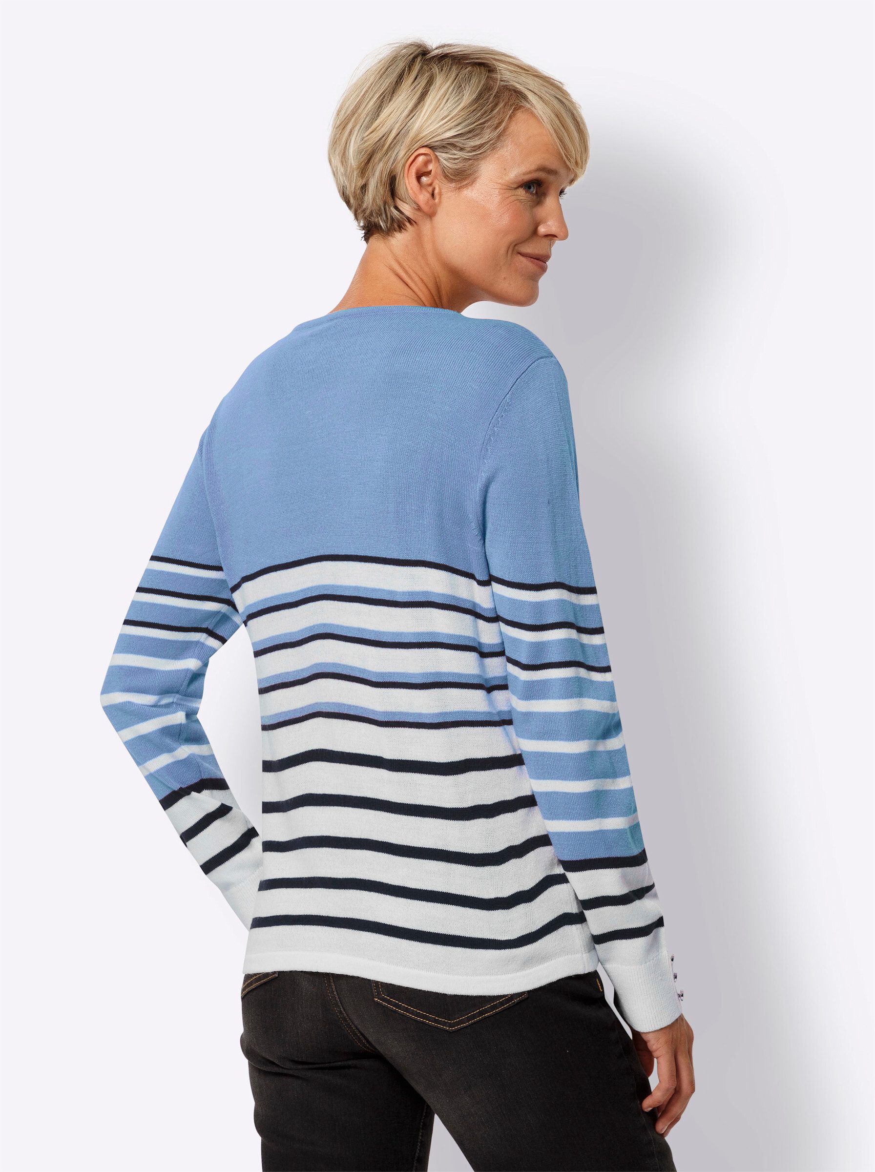 Sieh an! Strickpullover Streifenpullover günstig online kaufen