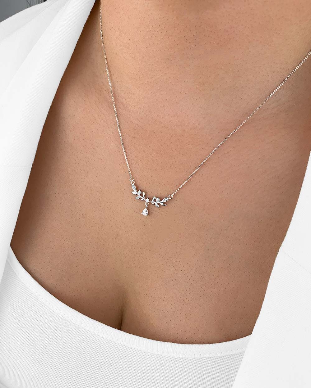 DANIEL CLIFFORD Kette mit Anhänger 'Lorena' Damen Halskette Silber 925 Kris günstig online kaufen