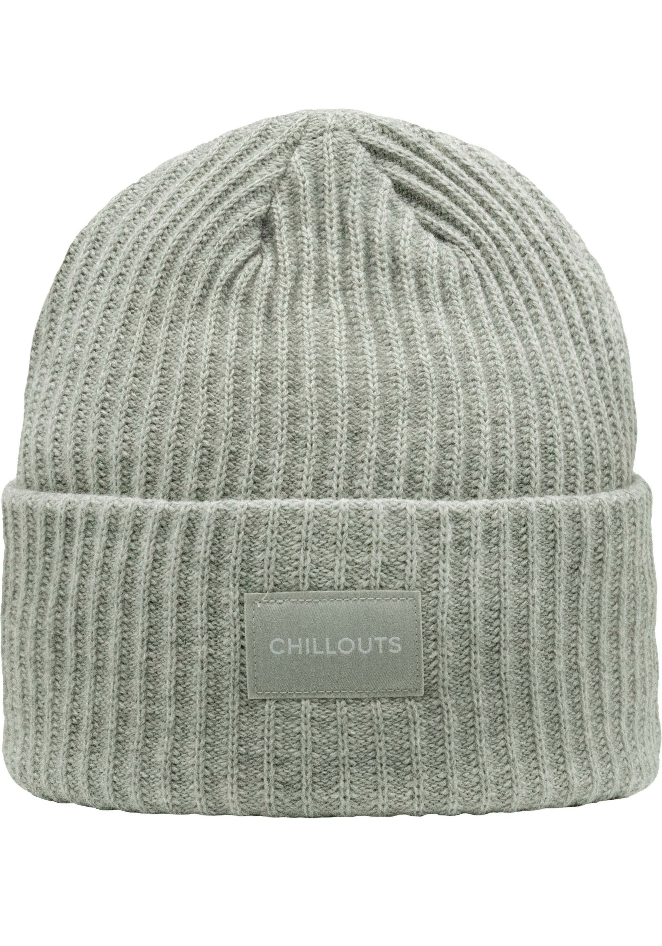 chillouts Strickmütze Kara Hat Klassischer Rippenstrick light grey | Strickmützen