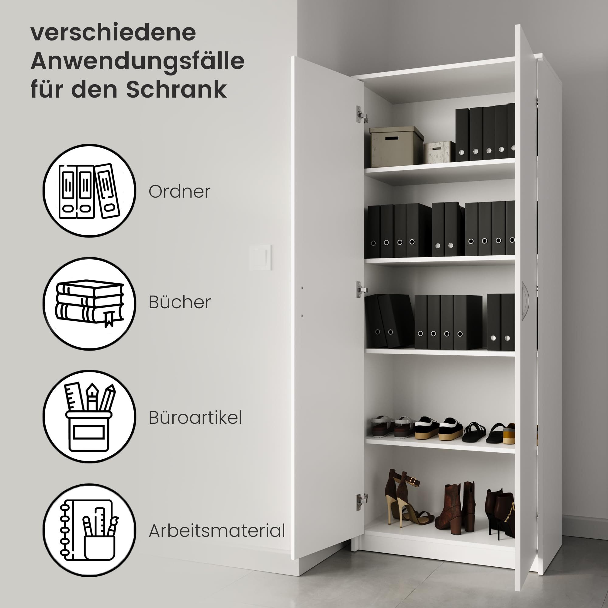 Home Collective Mehrzweckschrank Kleiderschrank Regal 74cm günstig online kaufen