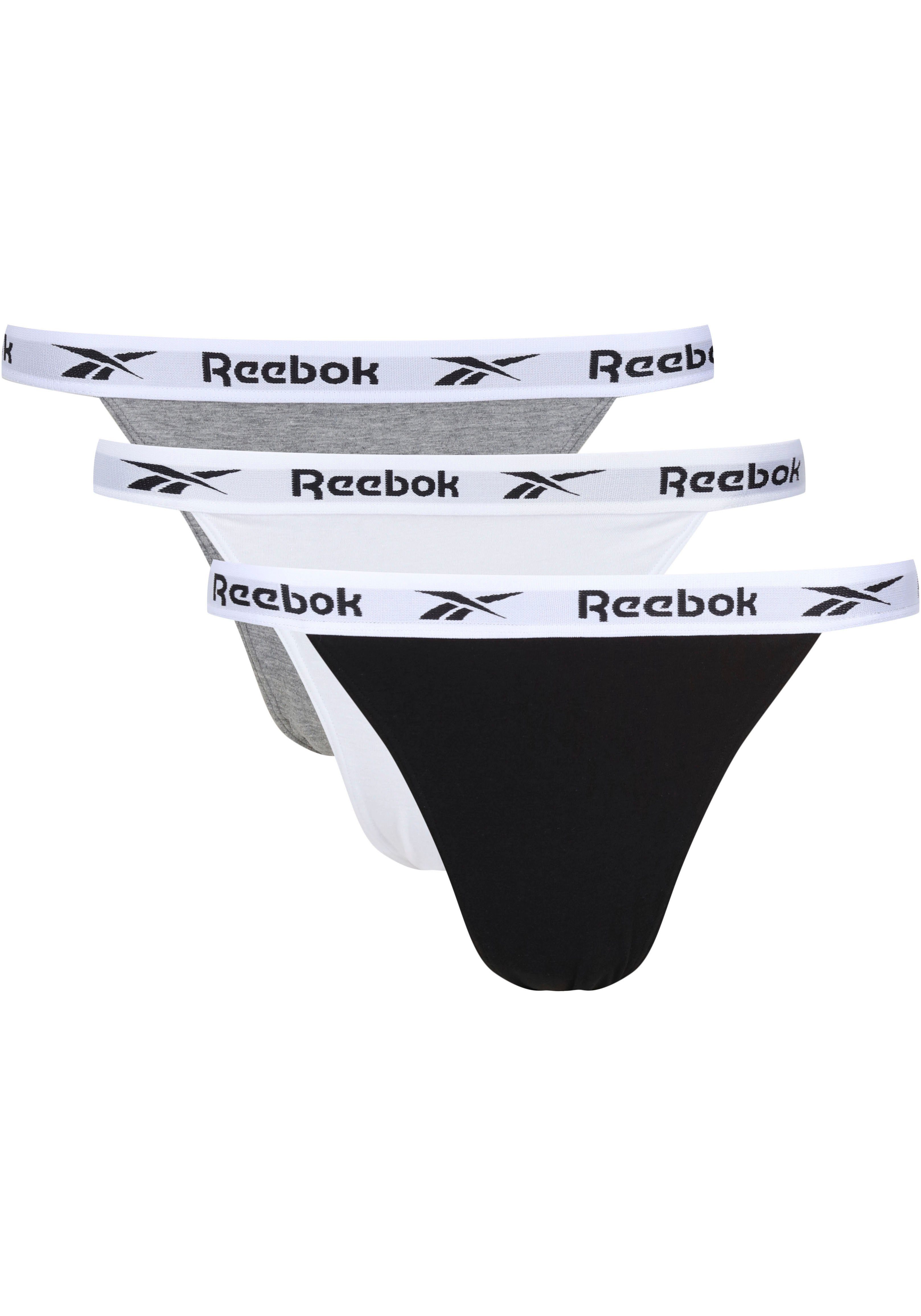 Reebok Tanga (Packung, 3-St) mit Logobund