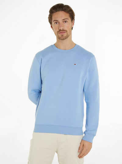 Tommy Jeans Sweatshirt TJM REGULAR FLEECE C NECK mit Markenlogo auf der Brust