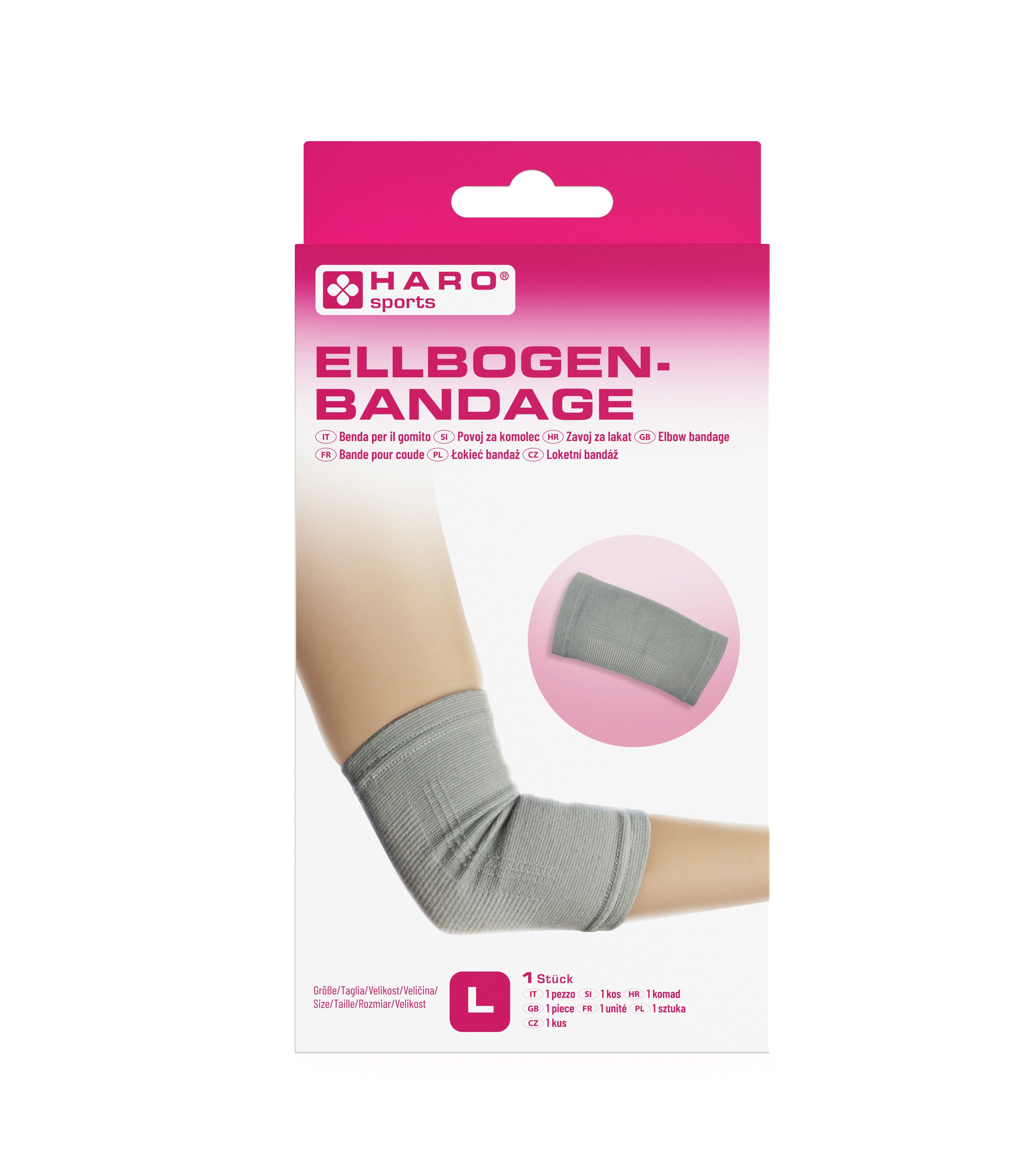 HARO-MC Ellenbogenbandage Ellbogen-Bandage für Damen Herren, bei Schmerzen, Arm-Schutz