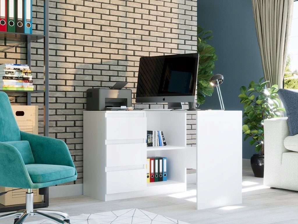 Home Collective Eckschreibtisch mit 3 Schubladen günstig online kaufen