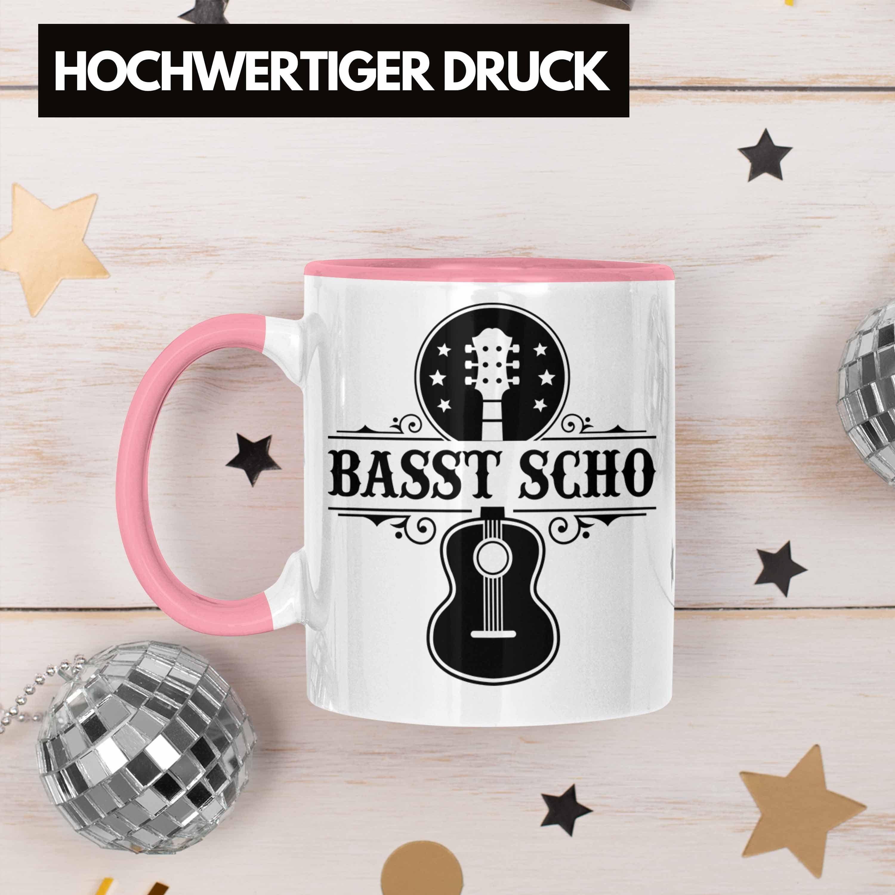 Tasse Kaffee-Becher Geschenkidee Geschenk S Bassist Rosa Basst Tasse Trendation Bass-Spieler