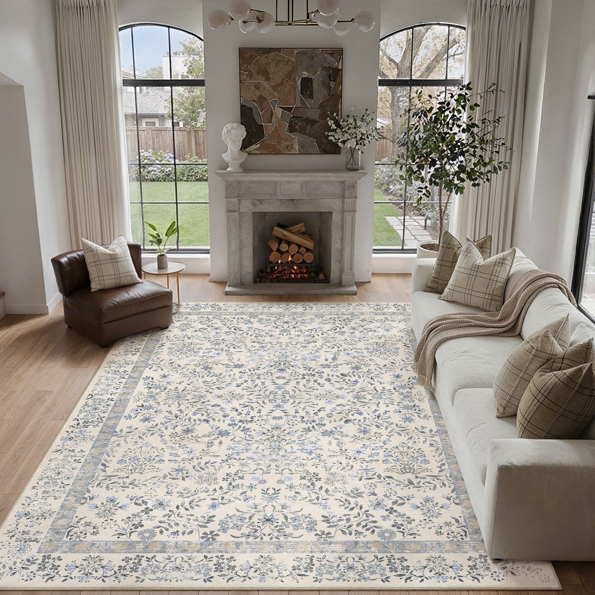 PURECOZY Teppich Kurzflor & Weich, waschbar & pflegeleicht, 120 x 180cm, Rosa, Rechteckig, Höhe: 5 mm, geeignet für verschiedene Innenräume
