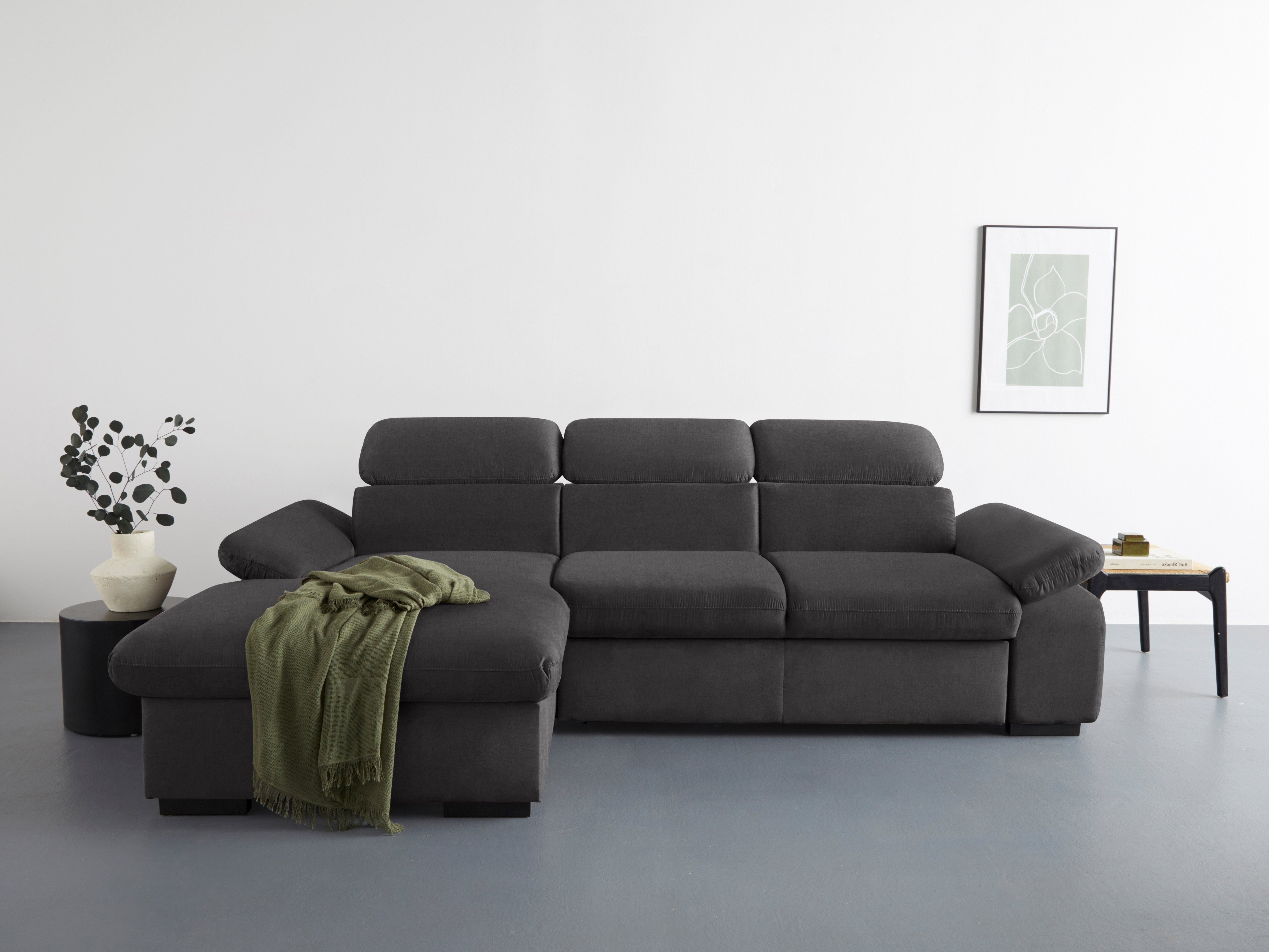COTTA Ecksofa Lola L-Form mit Kopfteilfunktion günstig online kaufen