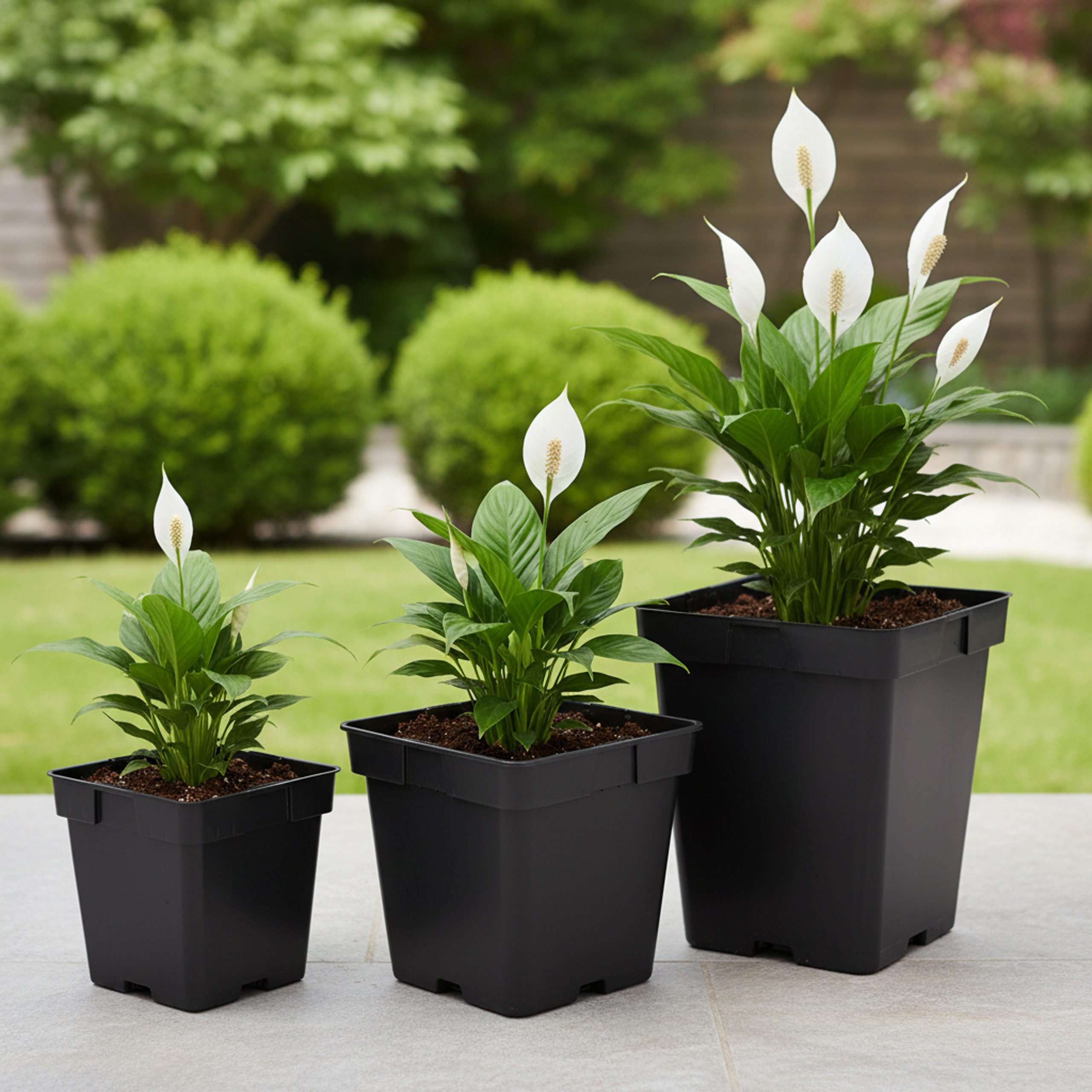 Garronda Blumentopf Kunststoff eckig mit Drainagelöchern Blumentopf für Garten GD-0199 (10 St., 10er Set)