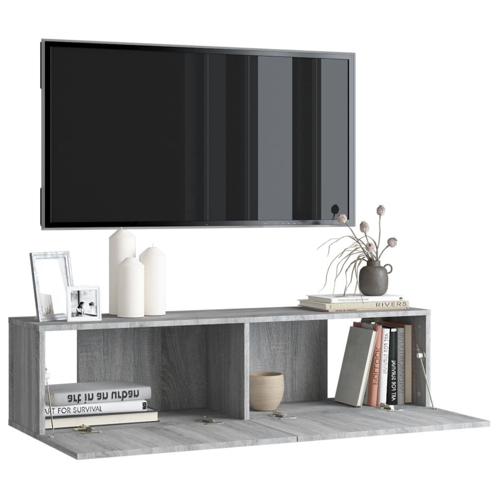 Grau furnicato TV-Schrank cm Sonoma TV-Wandschrank Holzwerkstoff 120x30x30