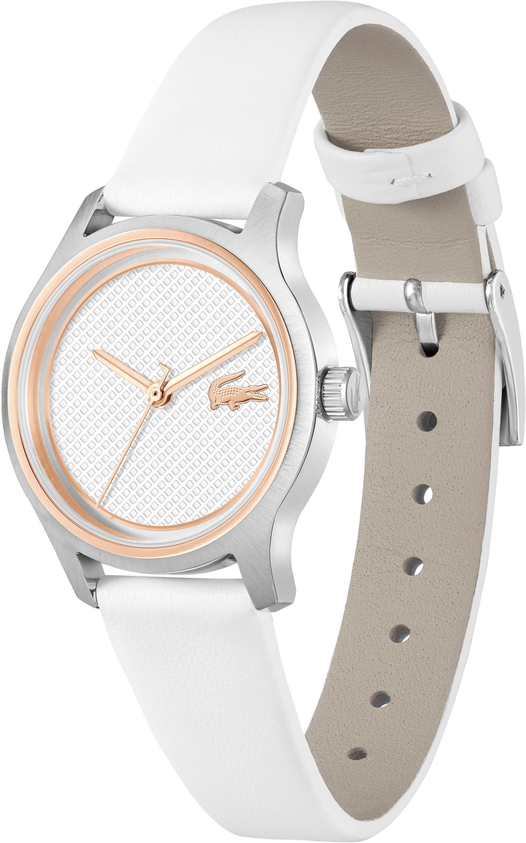 Lacoste Quarzuhr ELYSE 2001392, Armbanduhr, Damenuhr, Lederarmband, analog günstig online kaufen