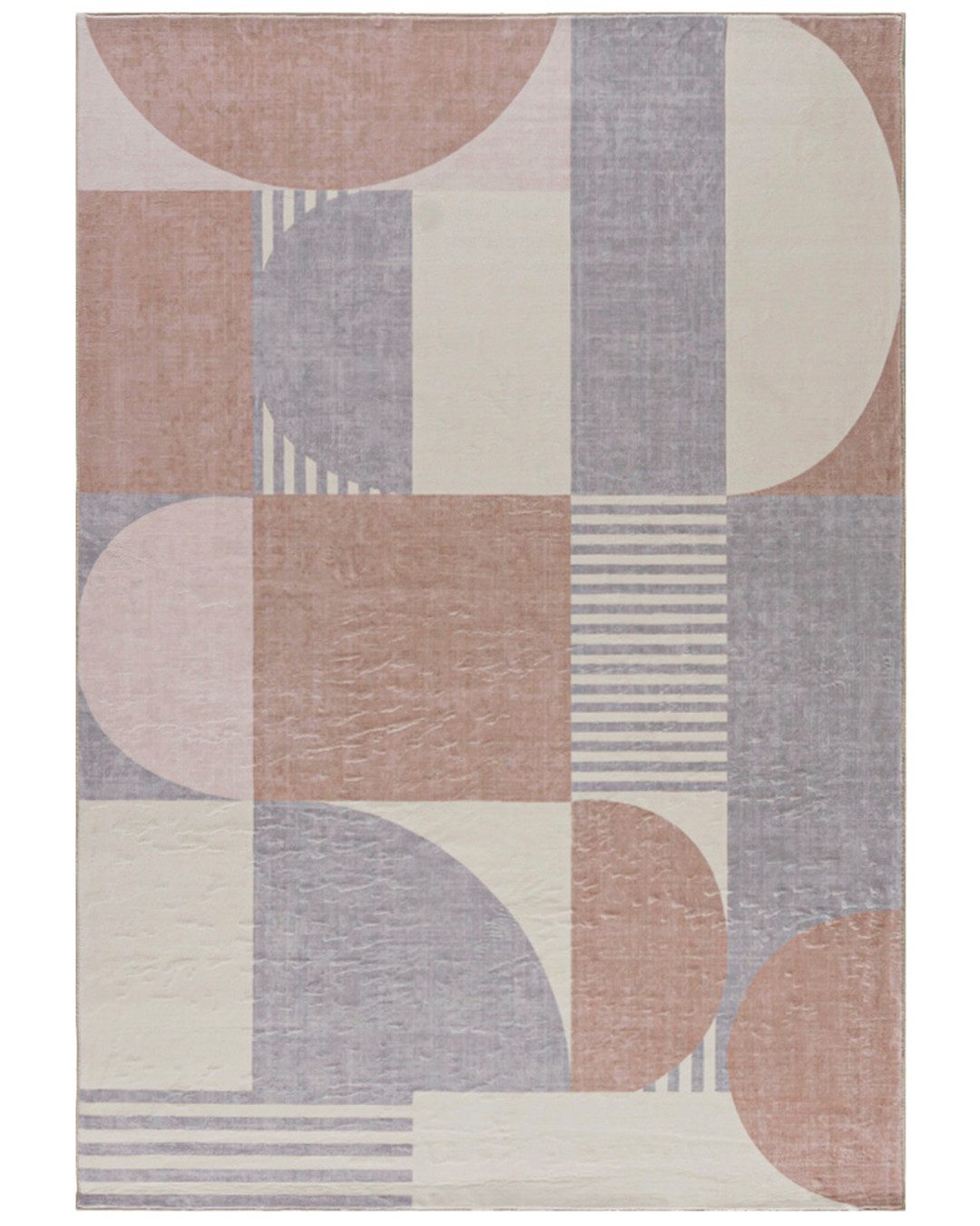 Mazovia Designteppich Geometrisch Wohnzimmer, 80 x 150 cm, Fußbodenheizung