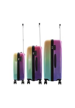 Saxoline® Koffer Rainbow, Mit Teleskopgriffen