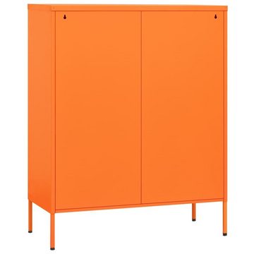 furnicato Kommode Orange 80x35x101,5 cm Stahl