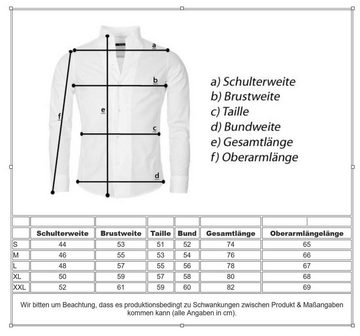CARISMA Langarmhemd Hemd trendige Riffel Optik retro Look stretch 8596 Regular Kentkragen Langarm Uni
